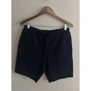 Express Shorts Mens Small Blue Pull On Drawstring Stretch Pockets Active Lounge